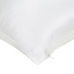 Seidenbettwäsche Satin white Uni Design – Detailansicht 2