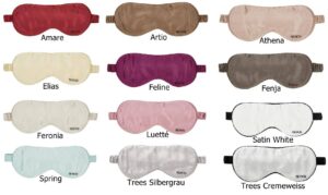 Schlafmasken in Seide 14 Farben
