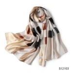Damen Seidenschal 70x180 cm S12103 – Detailansicht