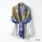Damen Seidenschal 70x180 cm S1279 – Detailansicht